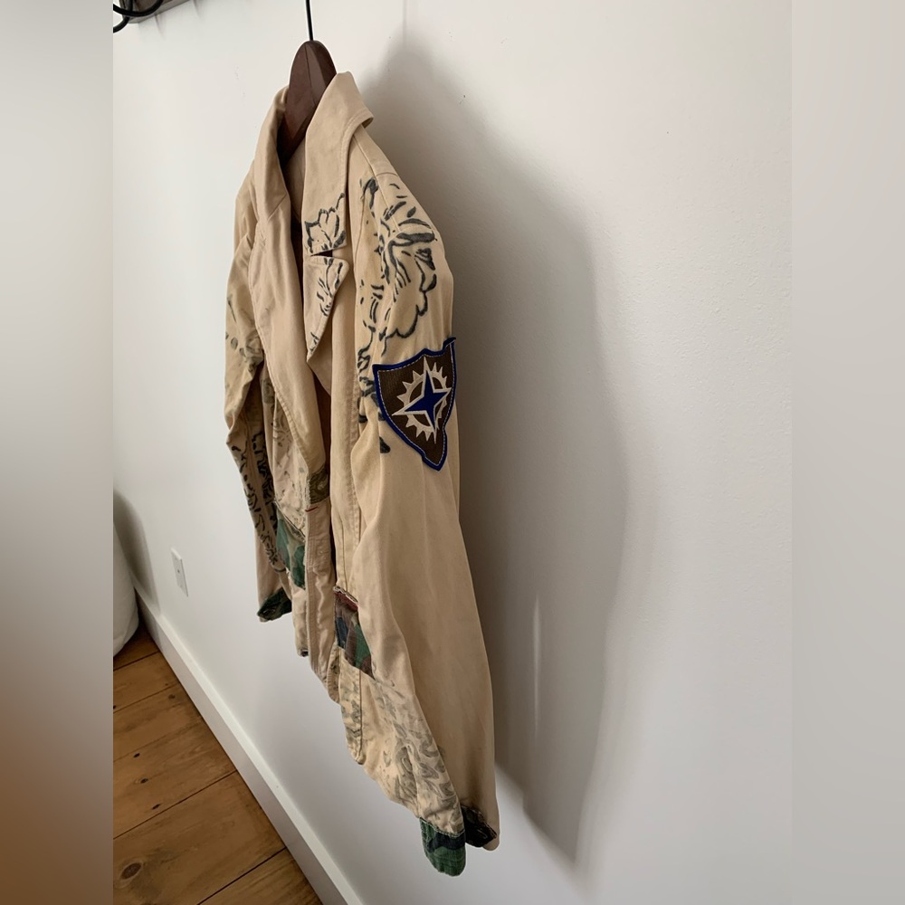 Ripley U.S.R.C Embroidered Utility Jacket Patchwork Print Size S - Picture 7 of 12